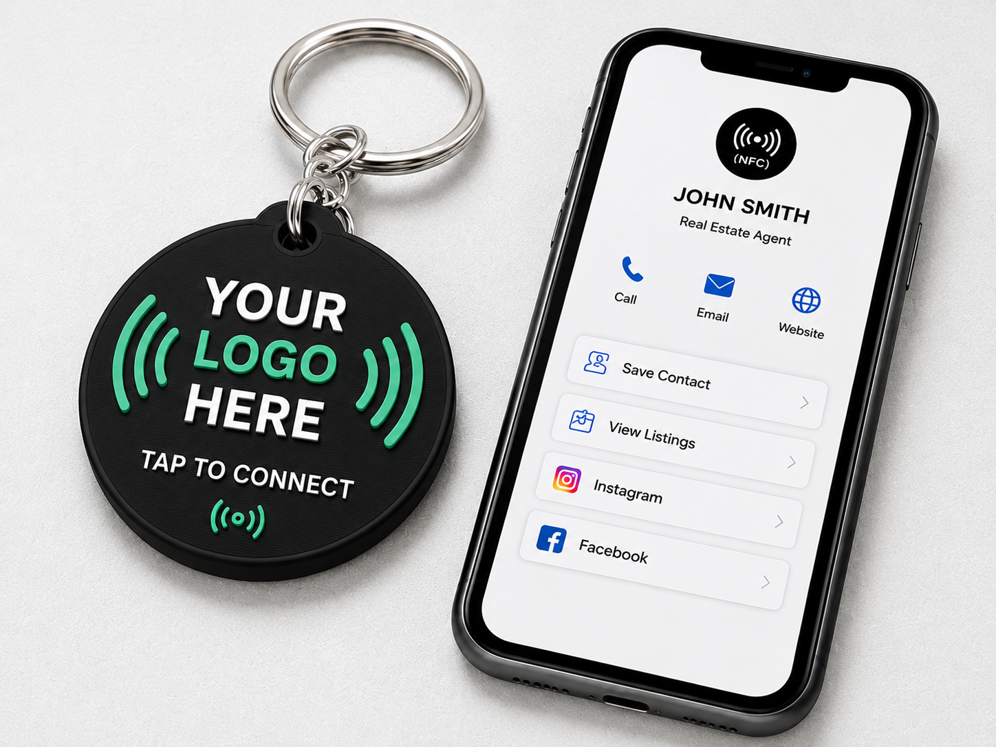 Custom Logo NFC Keychain